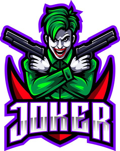 Joker Gunners Esport Mascot Logo Design By Visink Thehungryjpeg