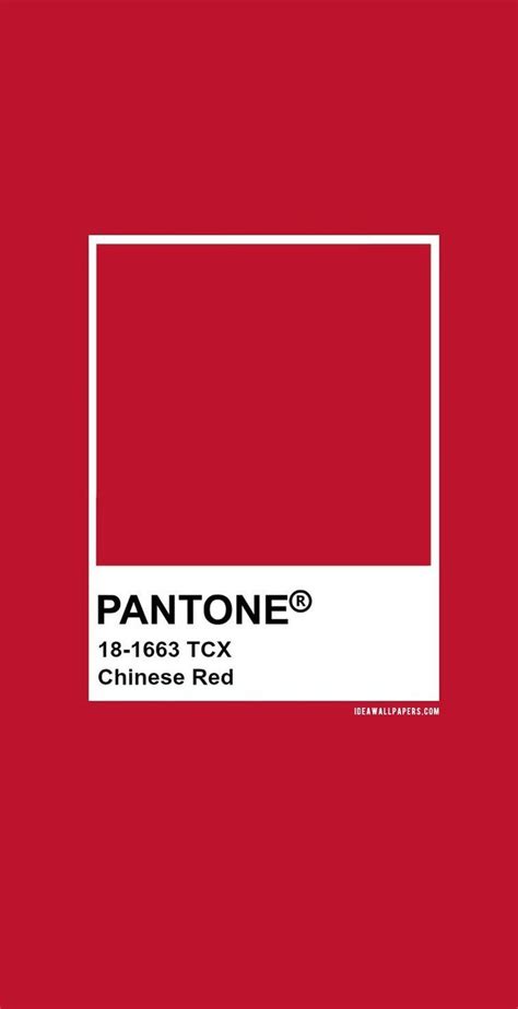 Pantones Red Color Is Shown In The Image And It Appears To Be From