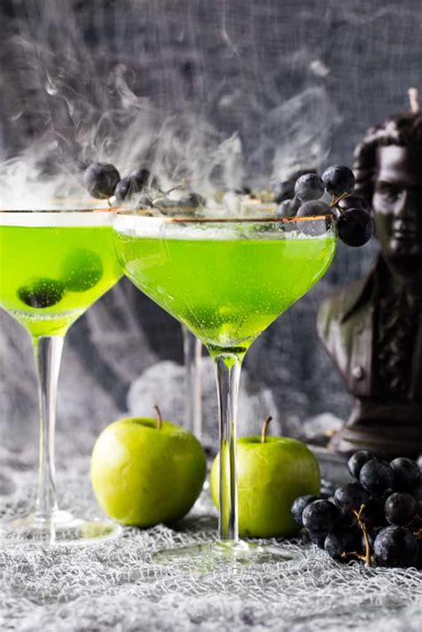 Green Colored Drinks For Kids Trick Or Treat Halloween Punch Recipe