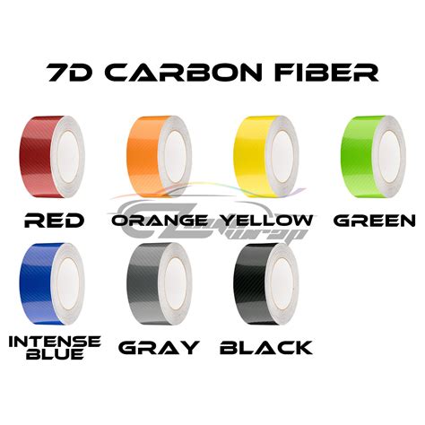7d High Gloss Carbon Fiber Racing Stripes Vinyl Wrap Rally Sticker 10