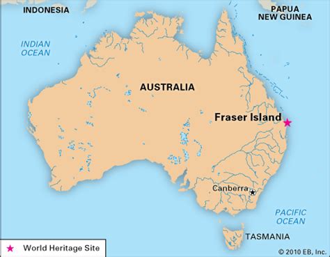 Fraser Island World Heritage Site Sand Dunes Rainforest Britannica