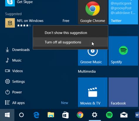 How To Turn Off Windows 10 Start Menu Suggested App Ads
