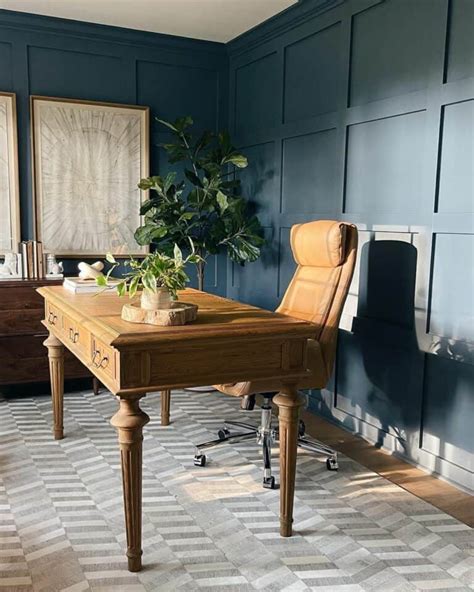 Traditional Office Décor With Paneled Walls Soul And Lane
