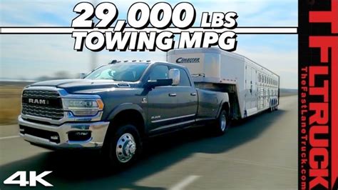 2019 Ram 3500 Hd And A 50 Foot Trailer Loaded To 29000 Lbs On Our