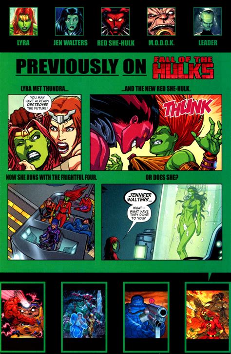 Read Online Fall Of The Hulks The Savage She Hulks Comic Issue