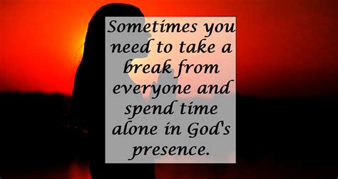 Spending Time Alone With God