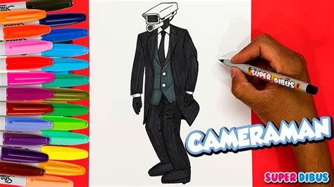 Como Dibujar Y Colorear A Cameraman De Skibidi Toilet Facil Youtube