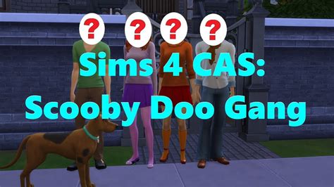 Sims 4 Cas Scooby Doo Characters Simskeleton Youtube