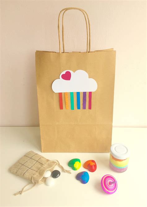 Pre Filled Eco Friendly Party Bags Rainbow Theme X4 X6 X8 No