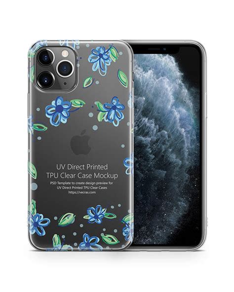 Iphone 11 Pro 2019 Tpu Clear Case Mockup Vecras