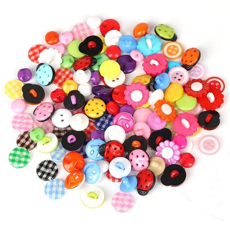 Wholesale 150pcs Multi Size Round Resin Mini Tiny Buttons Craft Sewing