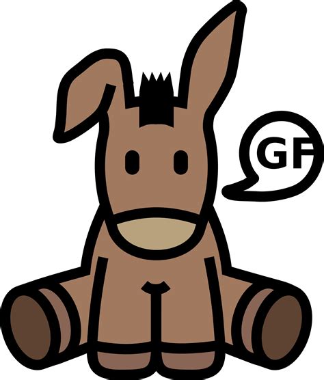 Clipart Iconified Donkey