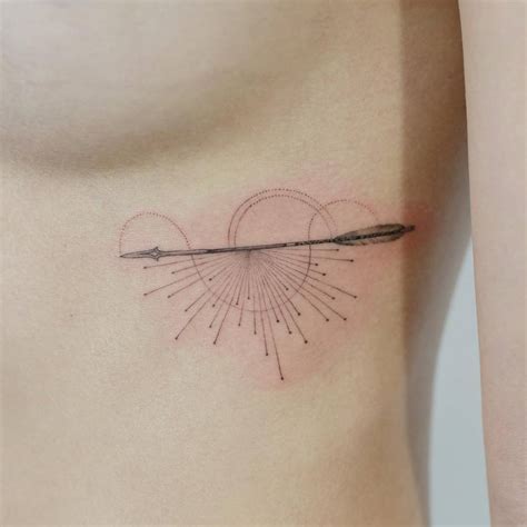 Tattooistdoy Tattoo Ink Inked Rib Arrow Dots