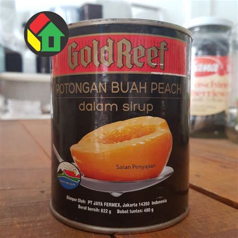 Jual GoldReef Peach Halves Potongan Buah Peach 822gr Indonesia Shopee