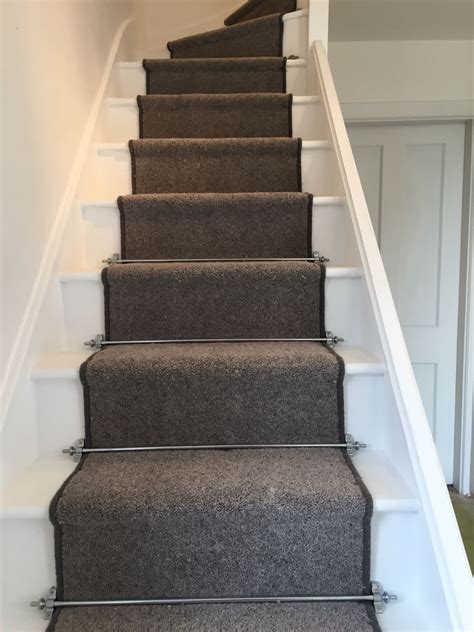 We did not find results for: Grey carpet runner and chrome carpet rods on white painted ...