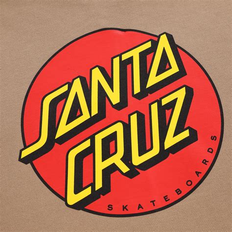 Santa Cruz Classic Dot Zip Hoodie Sandstone Tactics