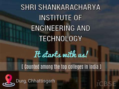 Shri Shankaracharya Institute Of Engineering And Technology Durg Fees Admissions Reviews