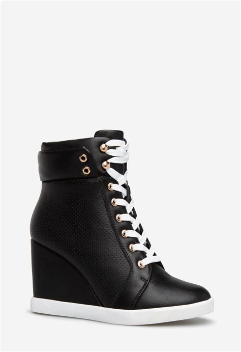 Nedi Wedge Sneaker Shoedazzle High Knee Boots Outfit High Ankle