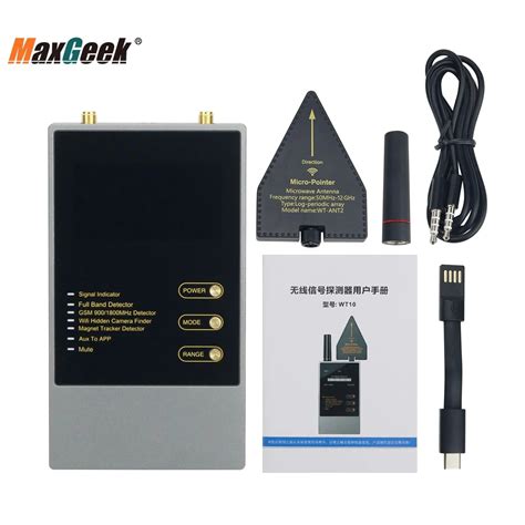 Maxgeek Wt Ft Gps Tracker Detector Gps Bug Detector Hidden Camera Detector For