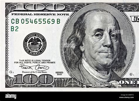 100 Dollar Bill Closeup Us Stock Photo Alamy