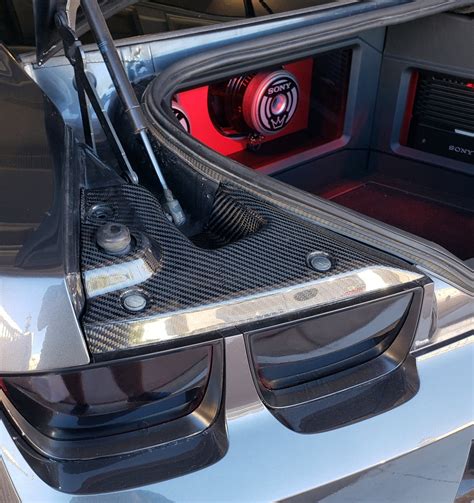 2010 2015 Chevy Camaro Carbon Fiber Decklid Interior Covers Pair