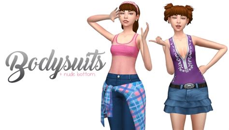 Bodysuits Versions At Simlaughlove Sims 4 Updates
