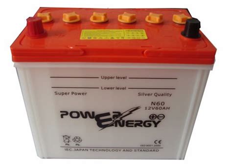 China N60 12V60ah Dry Charged Lead Acid Auto Battery - China Auto Battery, Car Battery