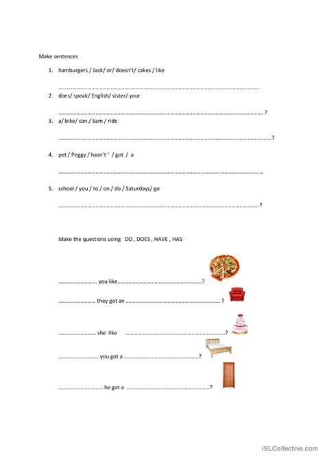 Make Sentences Picture Description English Esl Worksheets Pdf And Doc