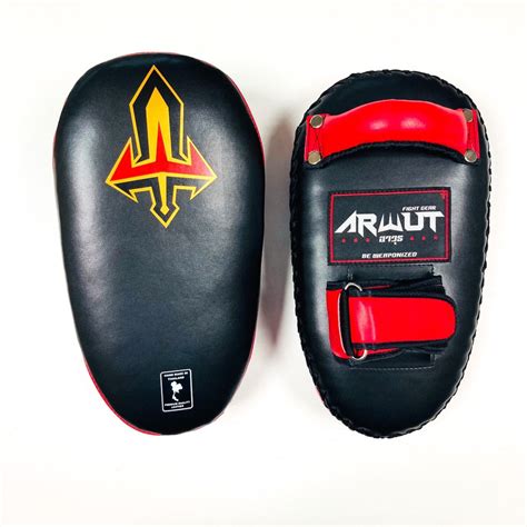 Arwut Kick Pads Kp3 Red Ultra Lightweight Tko Fight Store