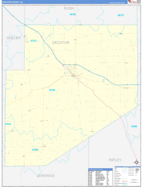 Maps Of Decatur County Indiana