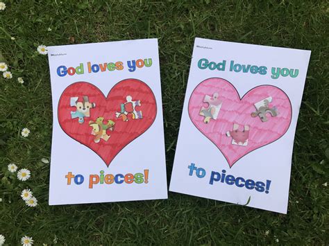God Loves You To Pieces Jigsaw Piece Craft • Ministryark