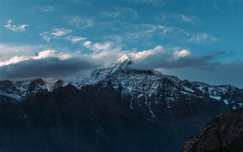 Download Wallpaper 3840x2400 Mountains Peaks Clouds Sky Himalayas