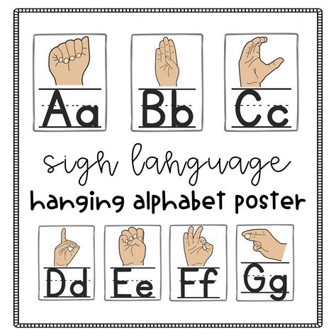 Cute And Cheap Sign Language Posters Perfect To Help Students Learn