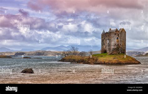 Castle Stalker Is A Four Story Tower House Or Keep Picturesquely Set