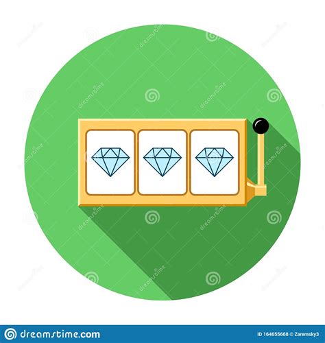 Diamond Slot Reels Icon Vector Illustration Stock Vector Illustration
