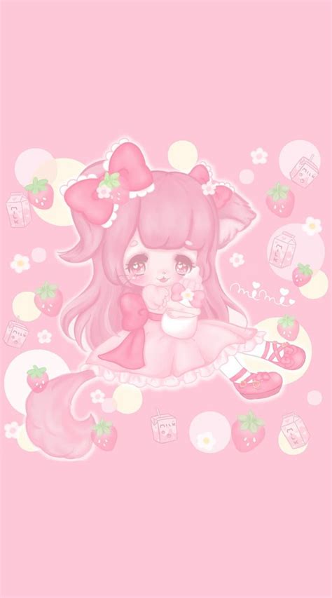 Kawaii Anime Pink Baby Doll Kawaii Anime Pink Cute Wallpapers For Girls