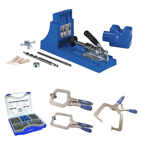 Shop Kreg Jig K4 Pocket Hole System With Screw Kit And 3 Pc Clamp Set