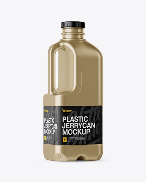 Download Download Plastic Jerrycan With Liquid Mockup