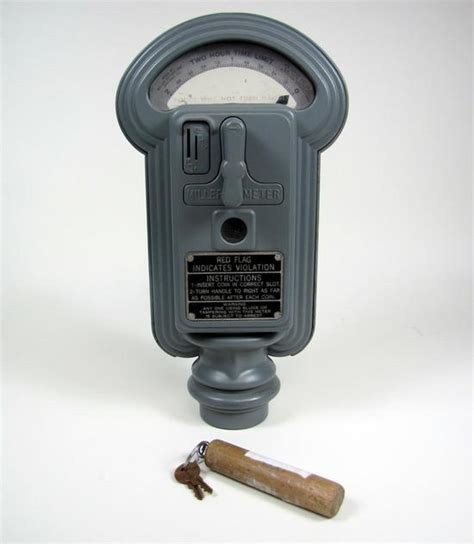 Vintage Duncan Miller Penny Nickel Dime Parking Meter Tested And Working