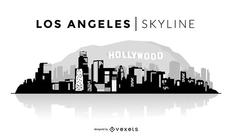 Los Angeles Skyline Illustration Vector Download