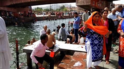 Bath In Ganga River Ganga Snan India Youtube