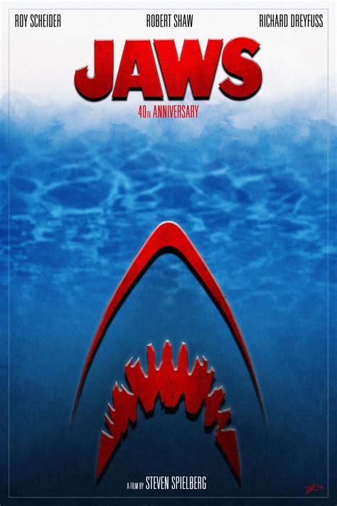 Jaws 40th Anniversary Poster1 By Danieleredrossini On Deviantart