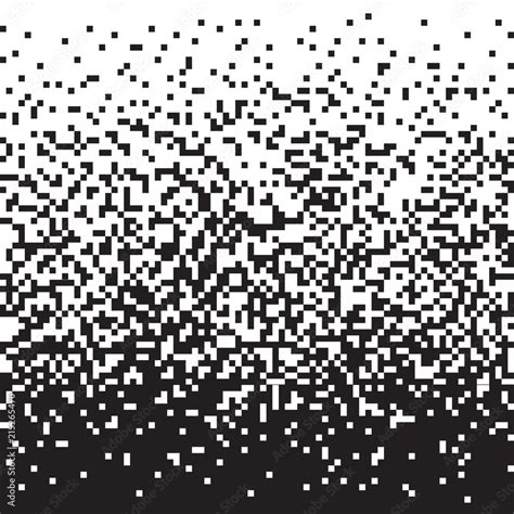 Pixel Mosaic Background Black And White Monochrome Gradient Geometric