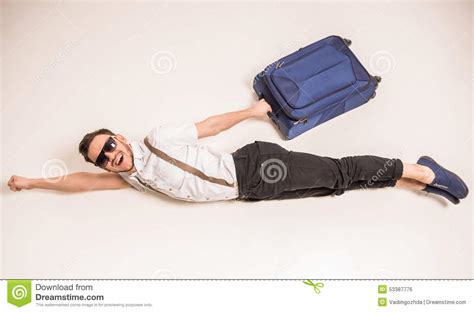 Man With Suitcase Stock Photo Image Of Handsome Corporate 53387776
