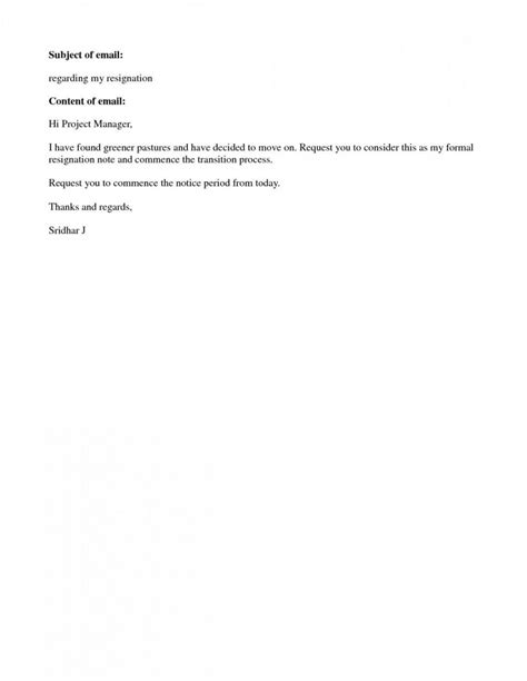 Sample Resignation Letter Template Short Notice Addictionary