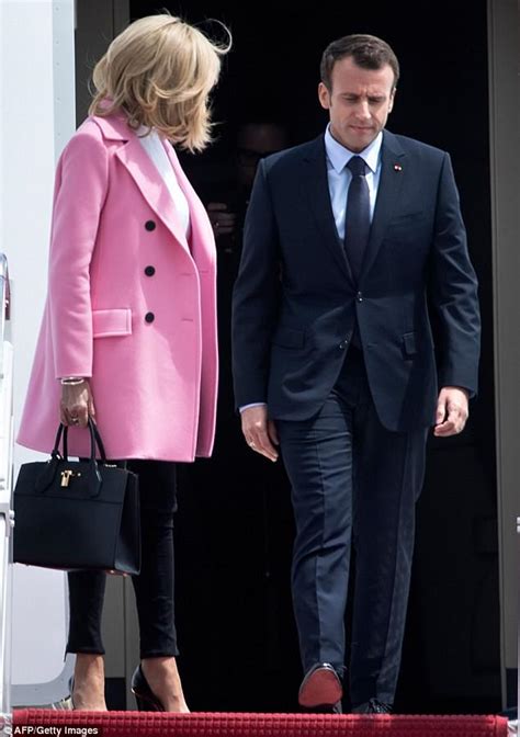 Brigitte Macron Makes A Stylish Arrival In Washington Dc Daily