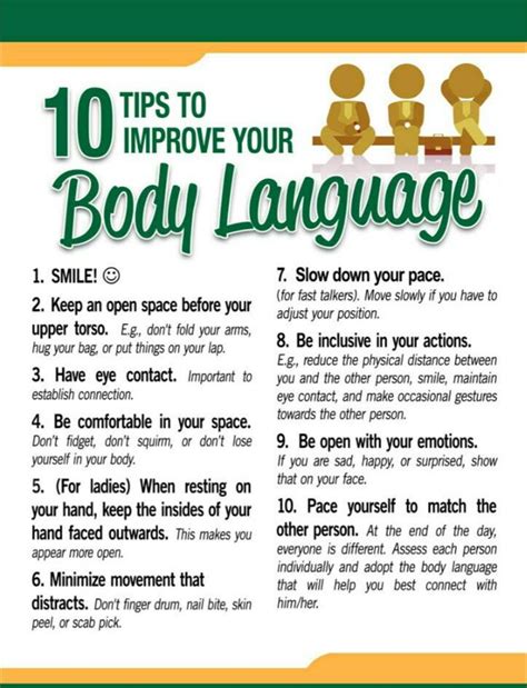 10 Tips To Improve Your Body Language Vocabulary Home