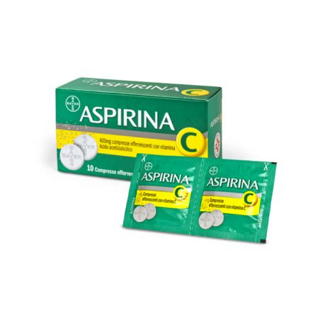 Aspirina indications and usages, prices, online pharmacy health products information. Aspirina C 10 compresse effervescenti
