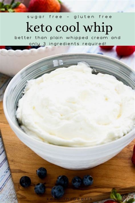 Heavy cream and whipping cream are really similar, with only slight differences. Keto Cool Whip | Recipe | Low carb recipes dessert ...