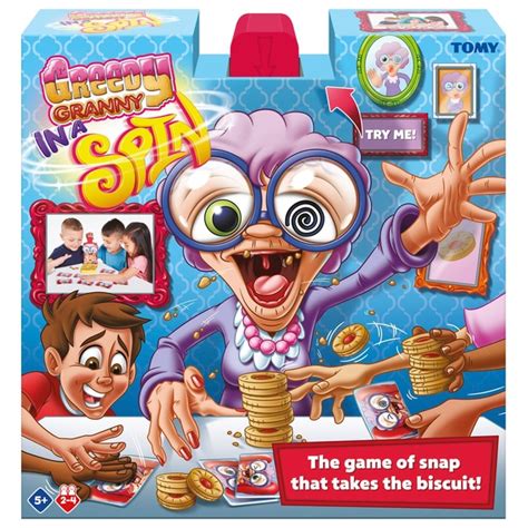 tomy greedy granny in a spin board game smyths toys